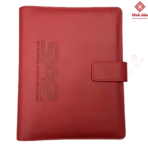 Sổ bìa da còng có gài SD440