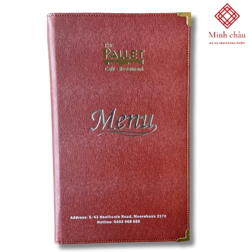 Menu bìa cứng, bìa da SX006 SDMC