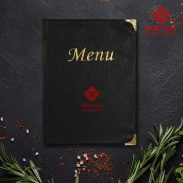 Menu bìa cứng, bìa da MN011