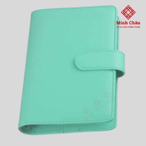 Sổ bìa da còng có gài A6