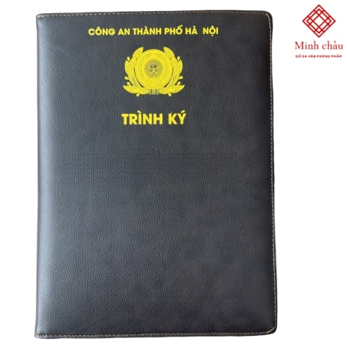 Bìa trình ký đôi, cặp trình ký – Công an Thành phố Hà Nội màu đen