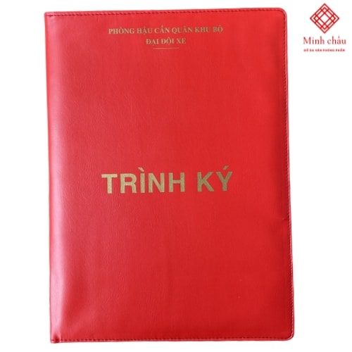 Bìa trình ký đôi, cặp trình ký – Phòng hậu cần quân khu bộ đại đội