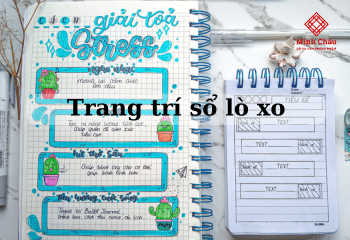 Hướng dẫn trang trí sổ lò xo đơn giản, dễ thương tại nhà