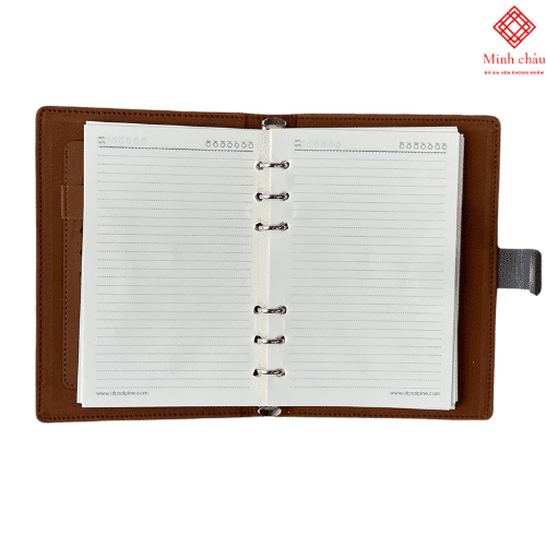 Sổ bìa da còng A5 MC36
