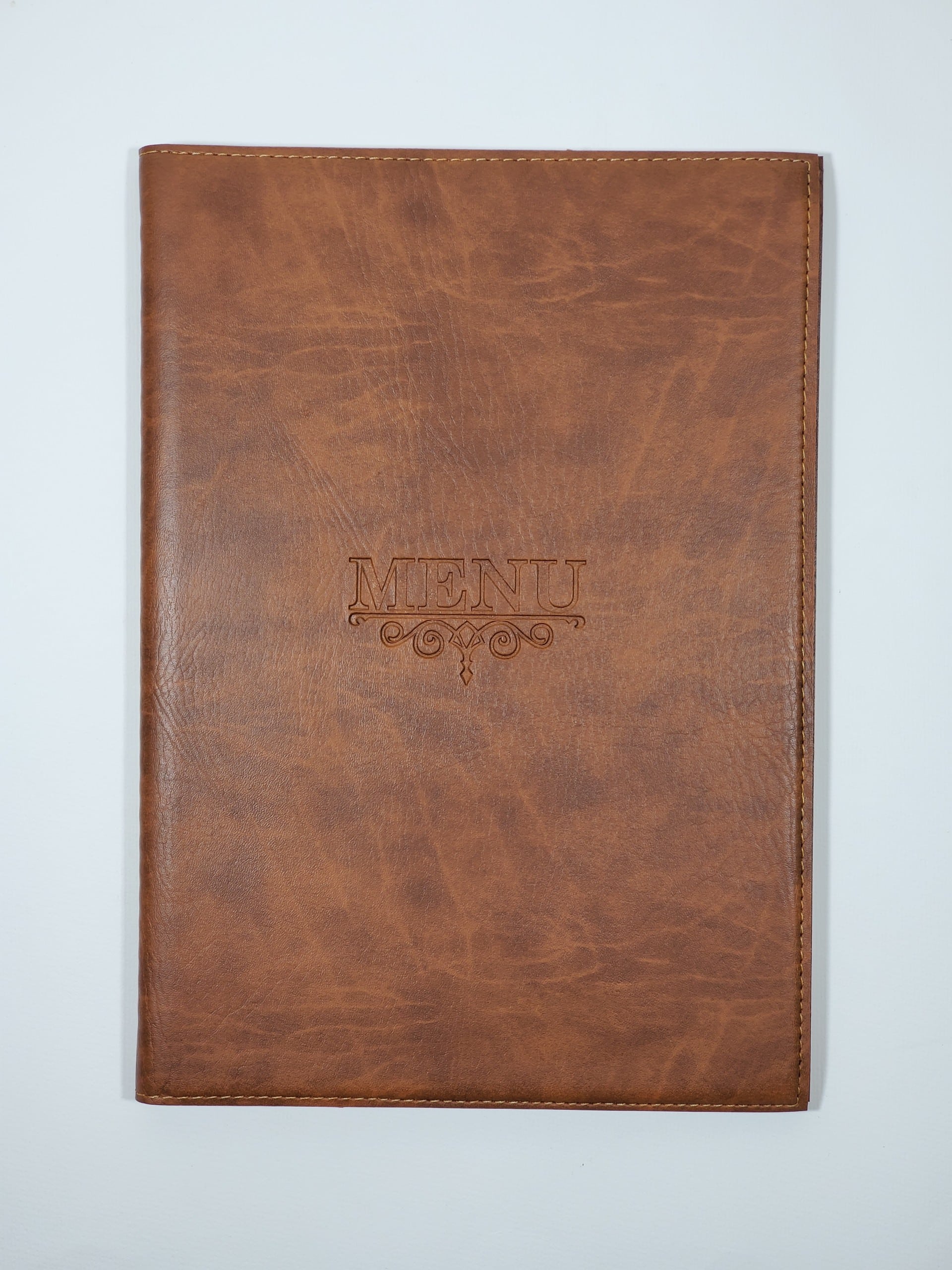 Menu gáy lò xo A4 màu nâu sáng