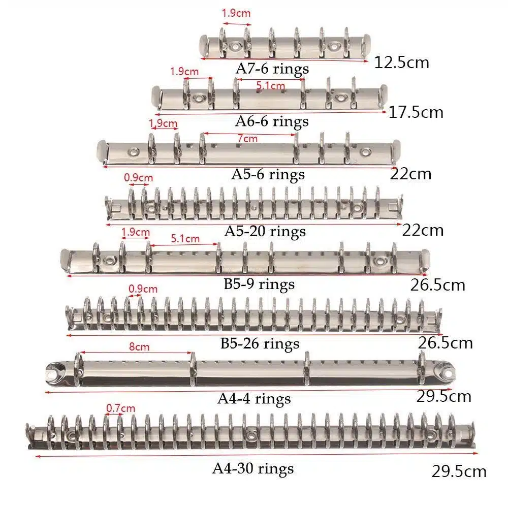 Còng A5 6 chấu lỗ 2,5cm